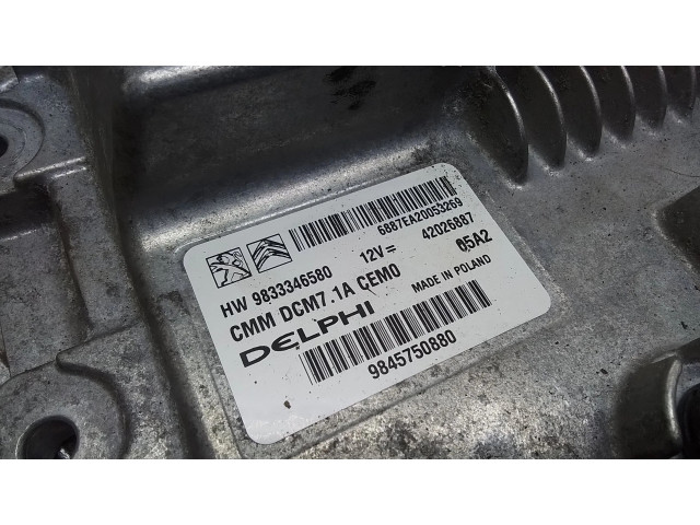 Řídící jednotka 9833346580, 9845750880 Citroen Jumpy 2022
