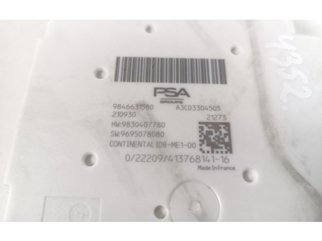 Блок предохранителей 9846631580 Citroen C5 X