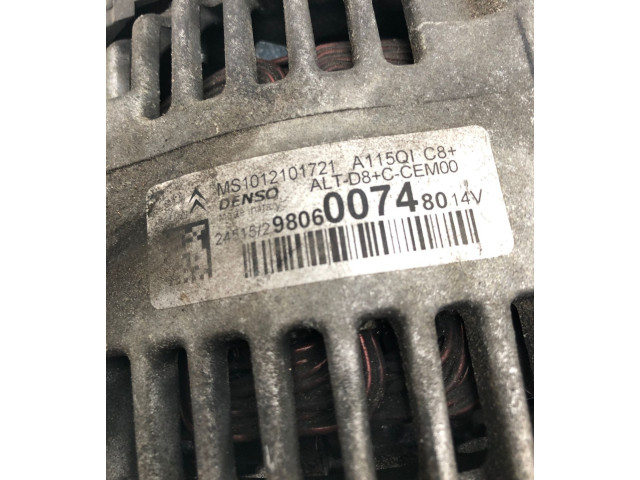 Генератор 9806007480 Peugeot 2008 I