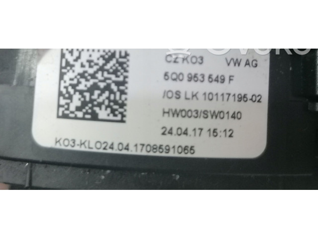 Подрулевой шлейф SRS 5Q0963549F Skoda Octavia Mk3 (5E)