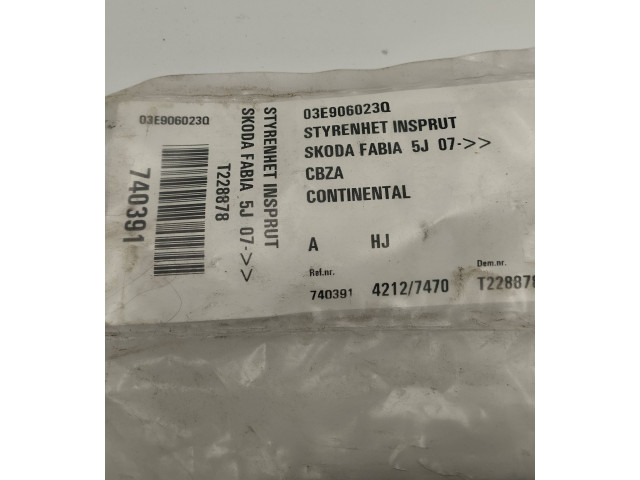 Блок управления двигателя 03F906070ED, 03F907309L Skoda Fabia Mk2 (5J)