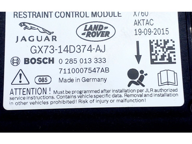 Airbagsteuergerät GX7314D374AJ Jaguar XF X260