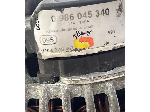 Генератор 0986XA6467, 0986045340 Volkswagen Golf VI