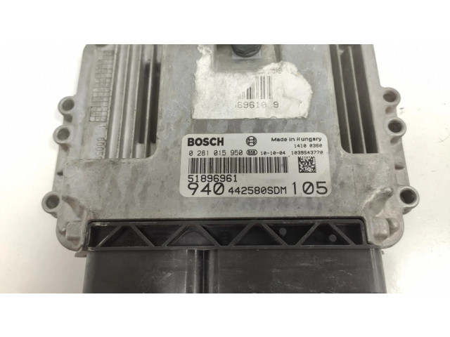Блок управления двигателя 0281015950, 940442580SDM Alfa Romeo Giulietta