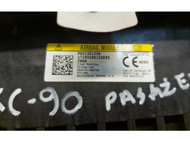 Подушка безопасности пассажира 31351330   Volvo XC90