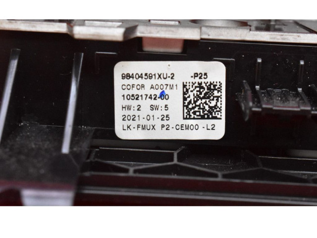 Блок управления климат-контролем 98404591XU, 98404591XU Peugeot 2008 I