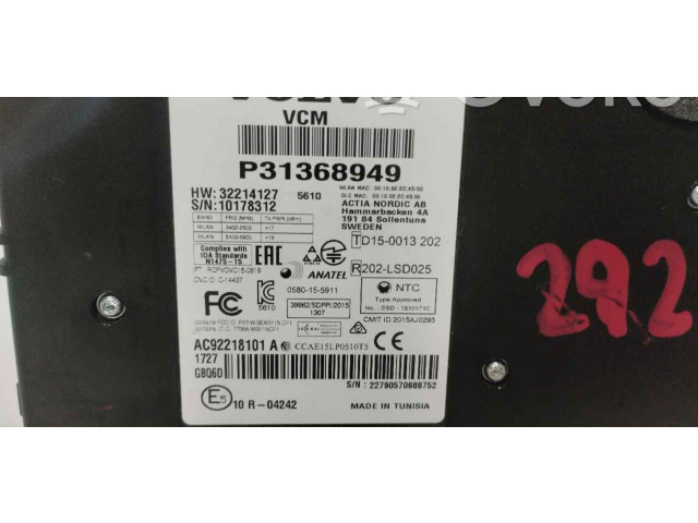 Řídící jednotka 31368949 Volvo XC90