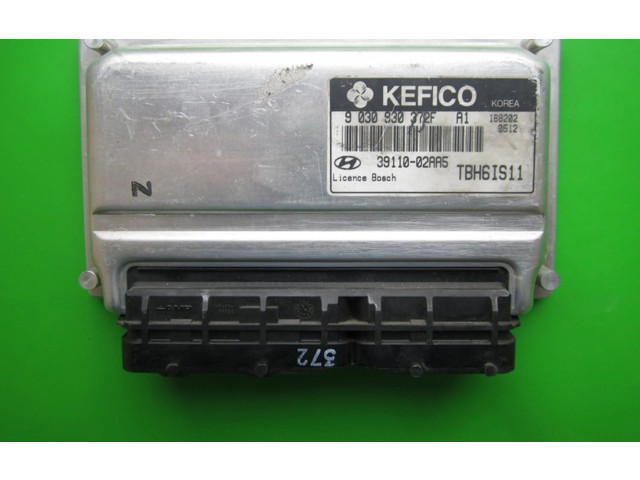 Блок управления двигателем Блок управления 39110-02AA5, 9030930372F Hyundai Getz