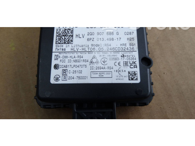 Датчик слепых зон 2Q0907686G Skoda Octavia Mk4