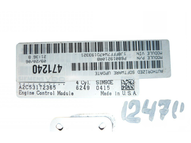 Блок управления двигателя A2C53172365, P68019210AB Jeep Compass