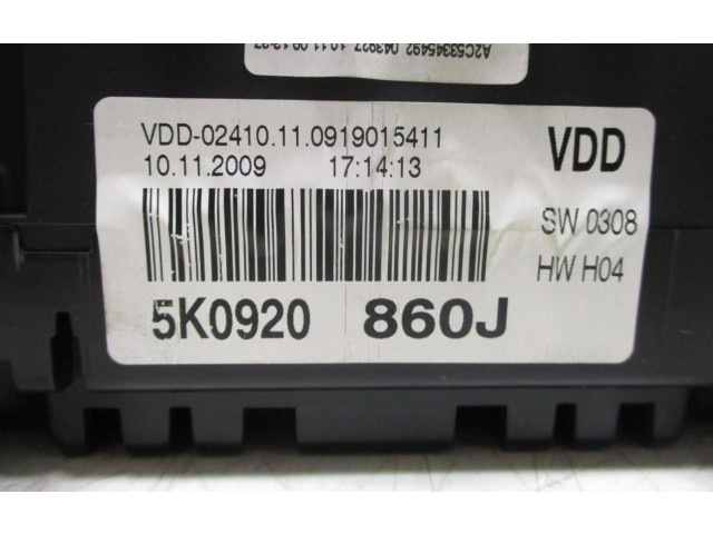 Панель приборов 5K0920860J Volkswagen Golf VI