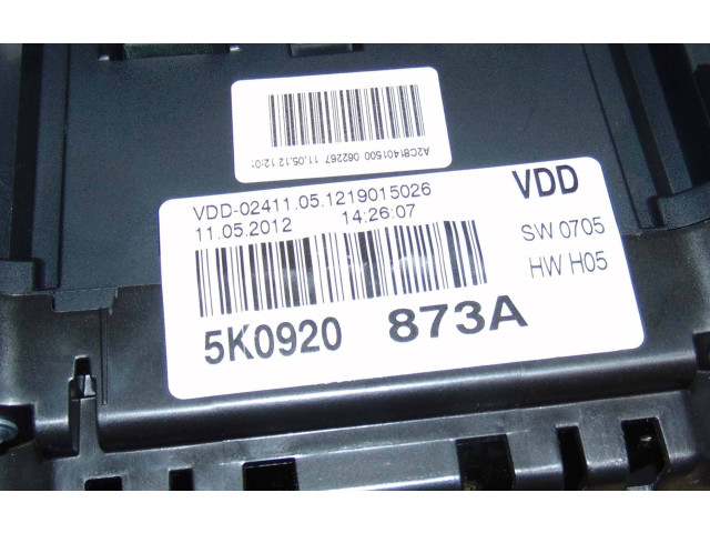 Панель приборов 5K0920873A Volkswagen Golf VI