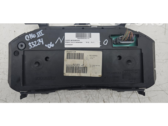 Спидометр (приборный щиток) 8200305020F Renault Clio III