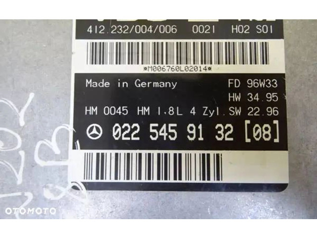 Řídící jednotka 0225459132 Mercedes-Benz C W202 1998