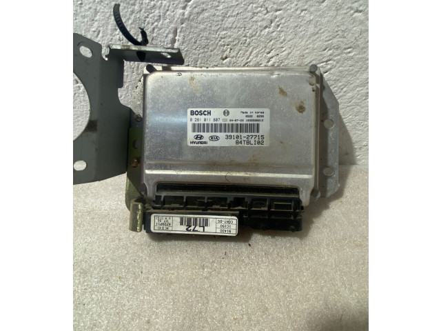 Блок управления двигателя 3910127715, 0281011807 Hyundai Getz