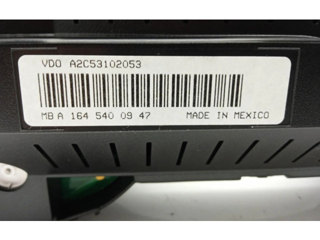 Панель приборов A1645400947   Mercedes-Benz ML W164       