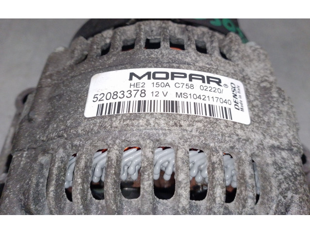 Генератор 52083378, DENSO Fiat 500L