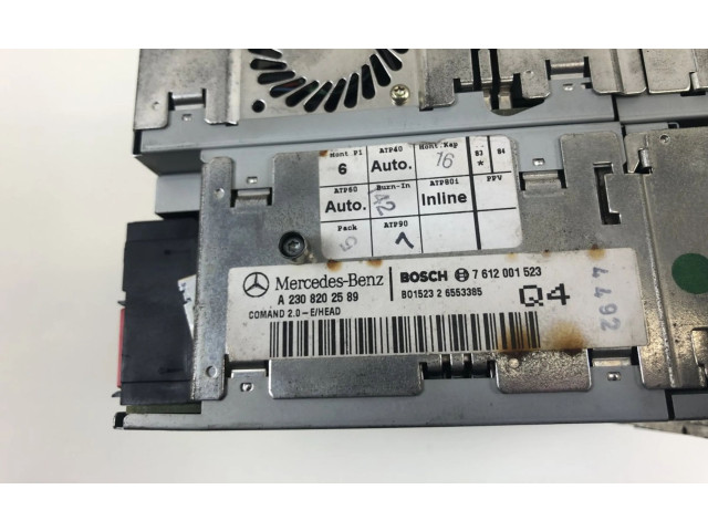 Pojistková skříňka 7612001523, A2308202589 Mercedes-Benz SL R230 2002