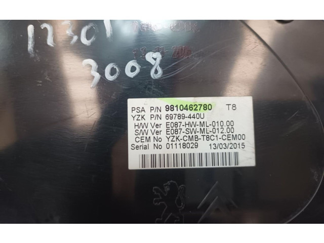 Панель приборов 9810462780   Peugeot 3008 I       