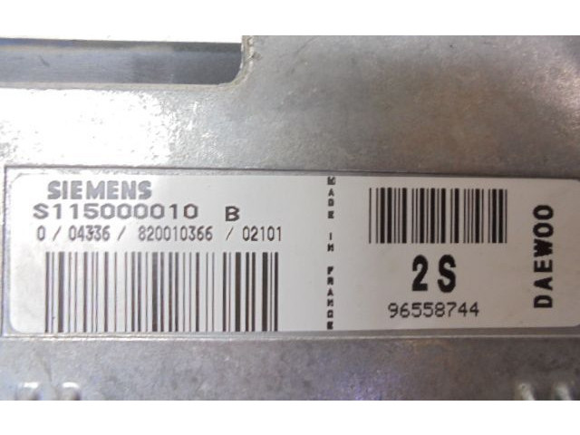 Блок управления двигателем Блок управления 96558744, 96558744   Chevrolet Matiz