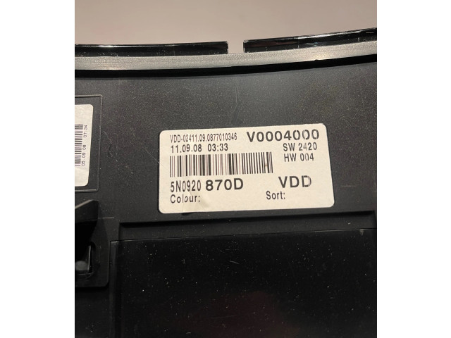 Přístrojová deska Volkswagen Tiguan 2008 5N0920870D