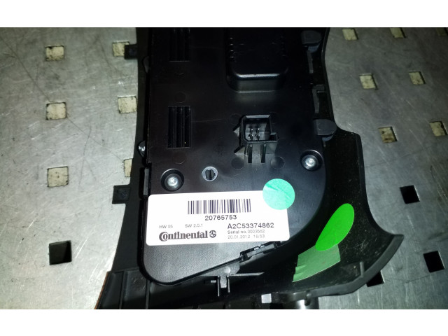 Блок управления климат-контролем 20765753, A2C53374862 Opel Zafira C