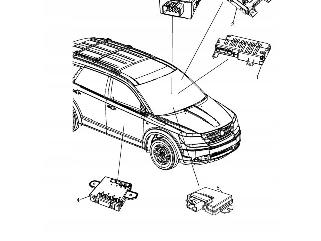 Блок комфорта P68140325AC, 68140325AC   Fiat Freemont   