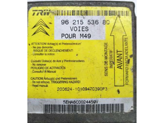 Блок подушек безопасности 9621553680, CENTRALITAAIRBAG Citroen Berlingo