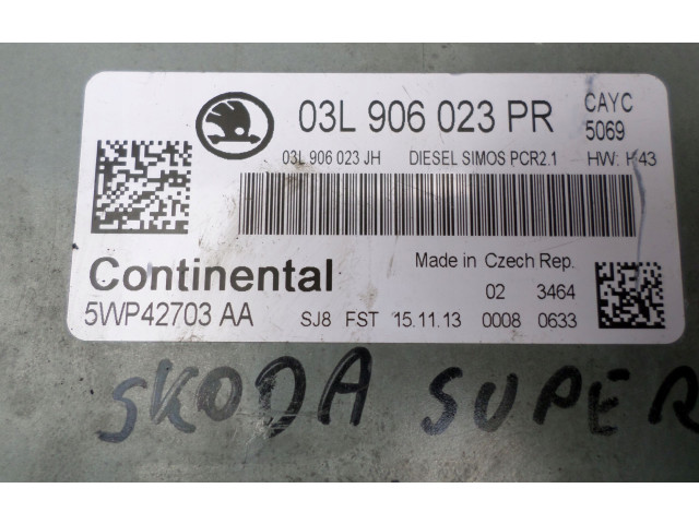 Блок управления двигателя 03L906023PR Skoda Octavia Mk2 (1Z)