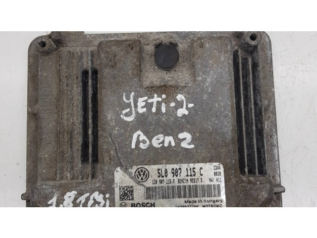 Блок управления двигателя 5L0907115C, 0261S05744 Skoda Yeti (5L)