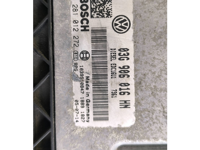 Řídící jednotka 03G906016HN, 1039S10847 Volkswagen Caddy 2009