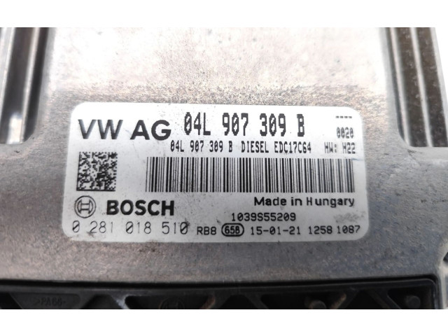 Блок управления двигателя 04L907309B, 0281018510   Skoda Octavia Mk3 (5E)