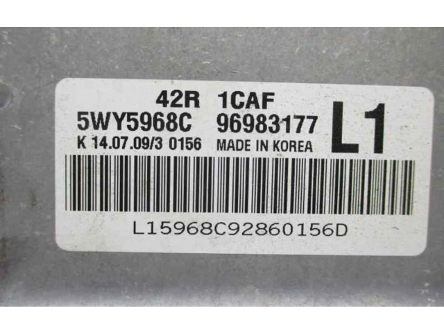 Блок управления двигателем Блок управления 96983177L1   Chevrolet Astra