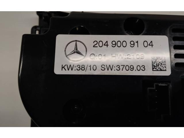 Блок управления климат-контролем 2049009104, A2049009104   Mercedes-Benz GLK (X204)