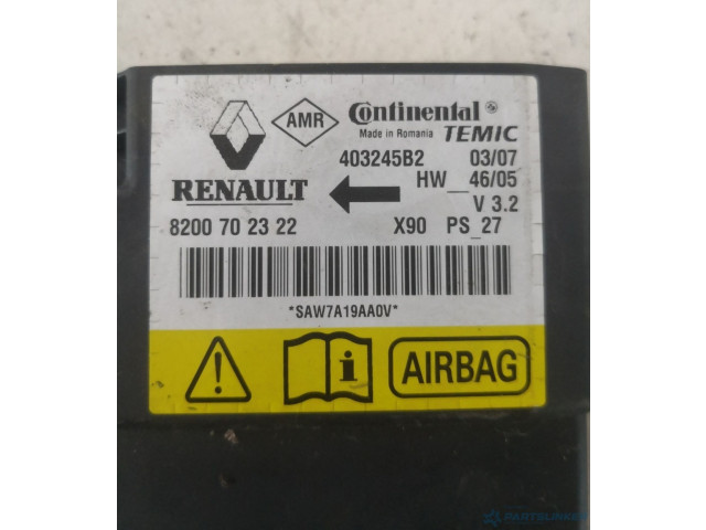 Блок подушек безопасности 8200702322 Dacia Logan I