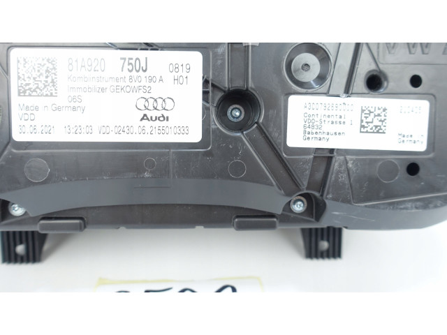 Панель приборов 81A920750J, 81A920750J Audi Q2 -