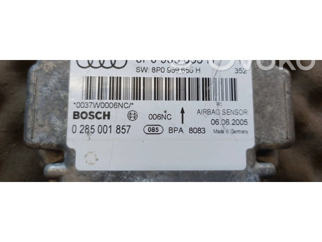 Блок подушек безопасности 8P0959655H, 0285001857   Audi A3 S3 A3 Sportback 8P