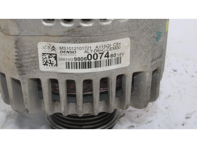 Генератор 9806007480   Peugeot 2008 I      