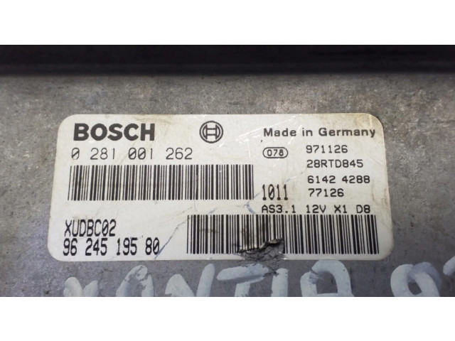 Řídící jednotka 9624519580, 0281001262 Citroen Xantia 1998