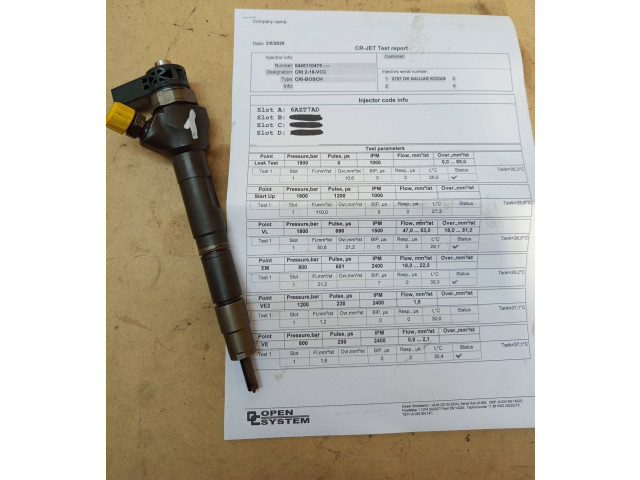 Vstřikovač 0445110475, 6AZT7AD Skoda Octavia Mk3 (5E)