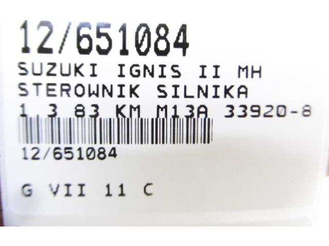 Блок управления двигателем Блок управления 33920-80GA, 33920-80GA Suzuki Ignis