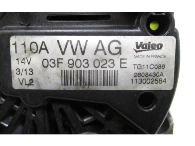 Генератор 03F903023E   Skoda Fabia Mk2 (5J)  