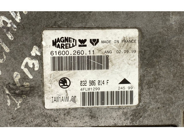 Блок управления двигателя 6160026011, 032906014F Skoda Octavia Mk1 (1U)