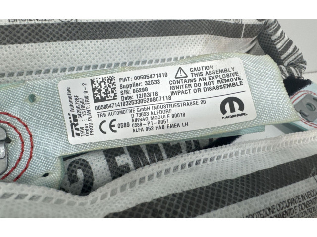 Боковая подушка безопасности 00505471410, 00505471410   Alfa Romeo Giulia