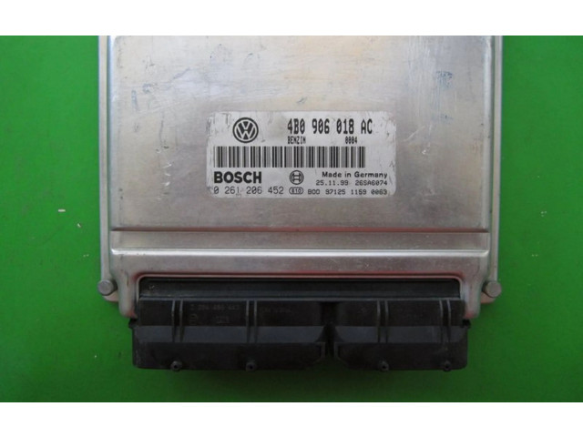 Блок управления двигателем Блок управления 4B0906018AC, 0261206452   Skoda Octavia Mk1 (1U)