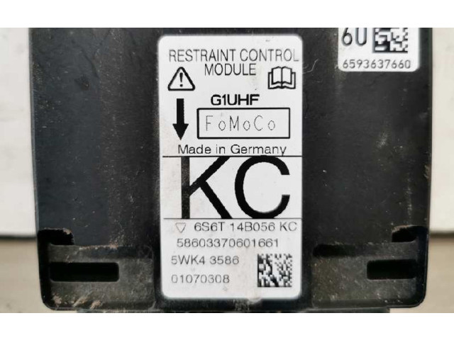 Блок подушек безопасности 6S6T14B056KC, 5WK43586 Ford Fusion