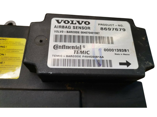Блок подушек безопасности 8697679, 00001393B1   Volvo V50
