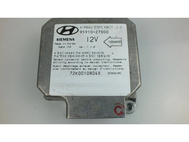 Блок подушек безопасности 9591027000, 5WK4172 Hyundai Coupe