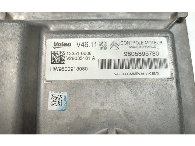Блок управления двигателя 9805895780   Citroen C1