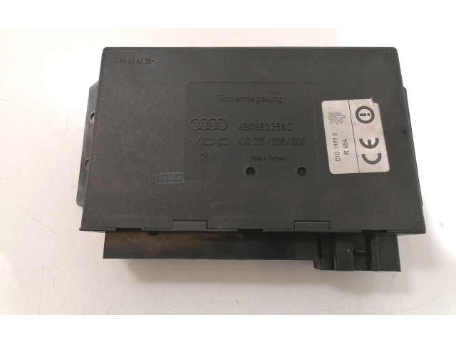 Блок комфорта 4B0962258D, 410215006 Audi A6 S6 C5 4B